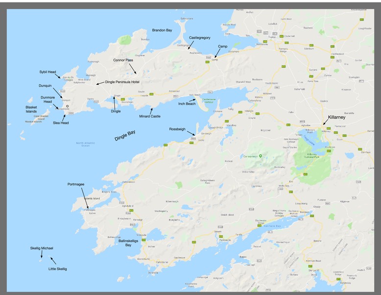 Ireland Tour Map
